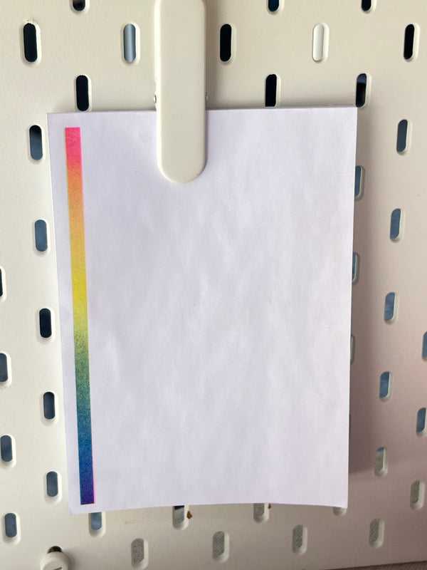 Rainbow Gradient Strip Notepad